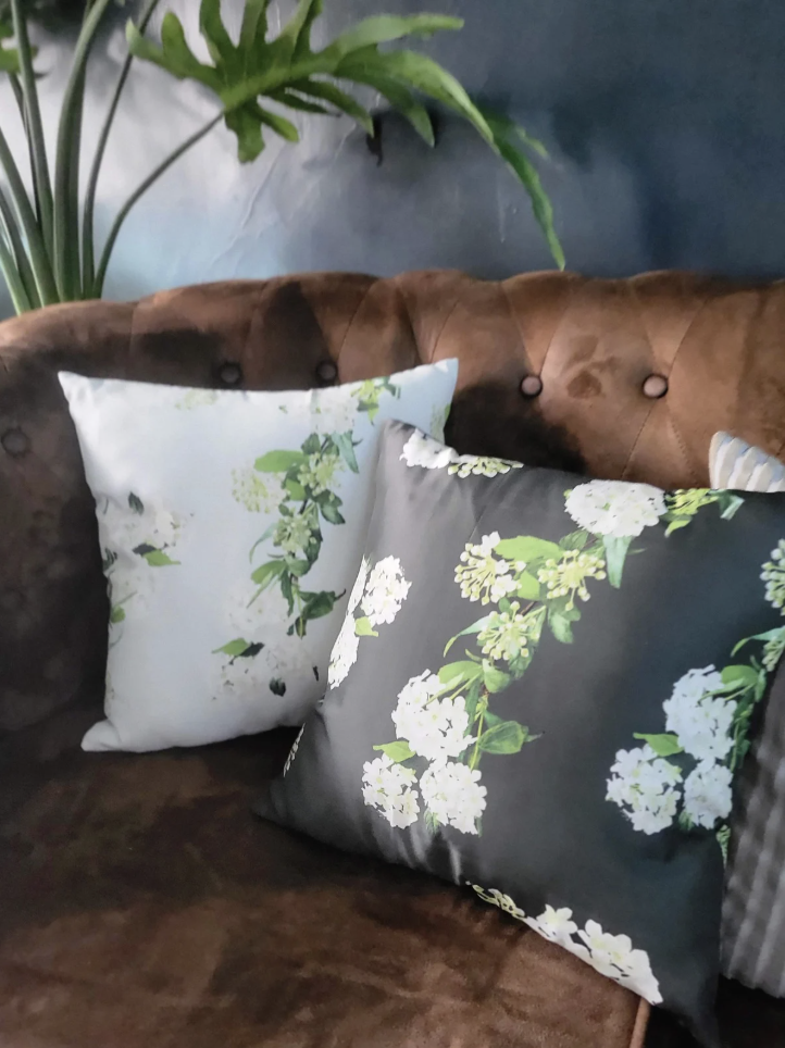 植物繪圖抱枕作品
